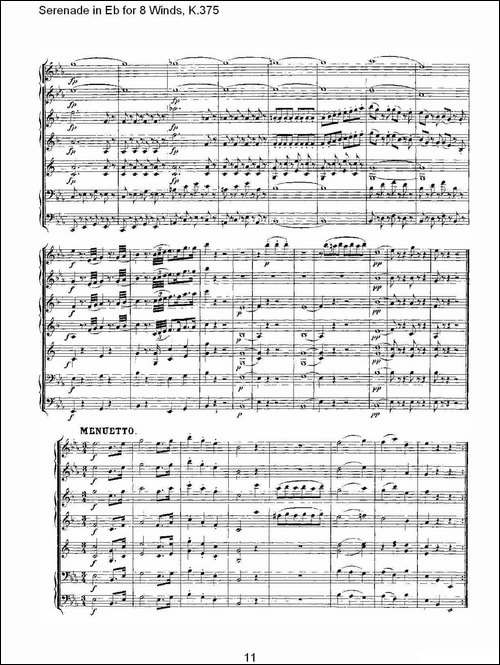 Serenade-in-Eb-for-8-Winds,-K.375-Eb调8管乐小夜曲,-K.37-其他谱