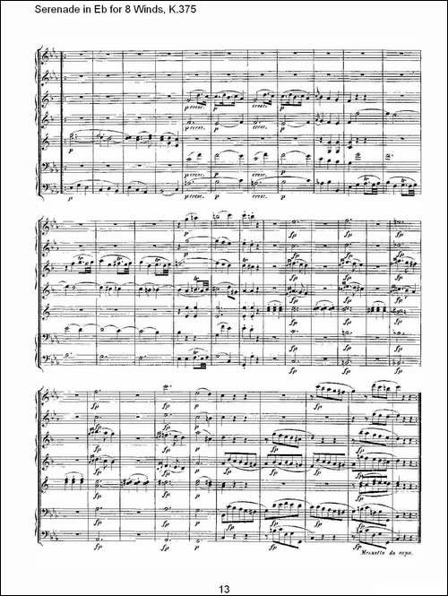 Serenade-in-Eb-for-8-Winds,-K.375-Eb调8管乐小夜曲,-K.37-其他谱