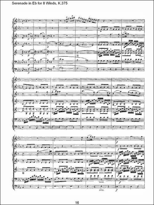 Serenade-in-Eb-for-8-Winds,-K.375-Eb调8管乐小夜曲,-K.37-其他谱