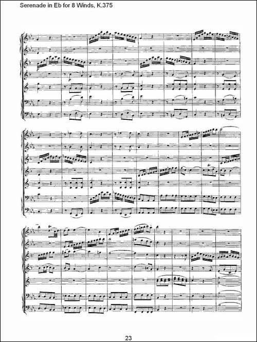 Serenade-in-Eb-for-8-Winds,-K.375-Eb调8管乐小夜曲,-K.37-其他谱