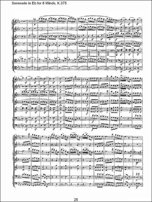Serenade-in-Eb-for-8-Winds,-K.375-Eb调8管乐小夜曲,-K.37-其他谱