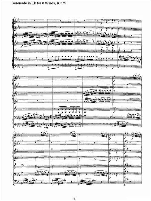 Serenade-in-Eb-for-8-Winds,-K.375-Eb调8管乐小夜曲,-K.37-其他谱