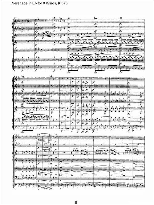 Serenade-in-Eb-for-8-Winds,-K.375-Eb调8管乐小夜曲,-K.37-其他谱