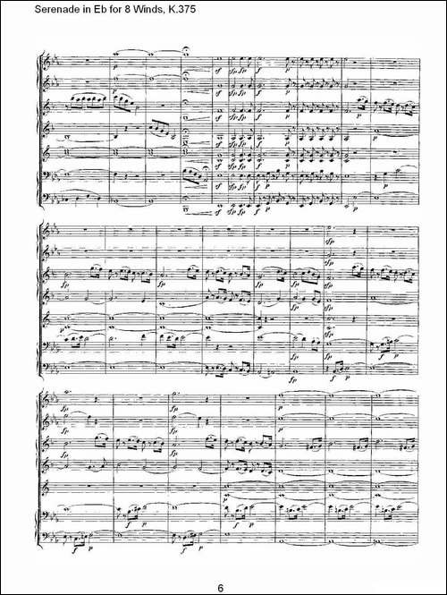 Serenade-in-Eb-for-8-Winds,-K.375-Eb调8管乐小夜曲,-K.37-其他谱