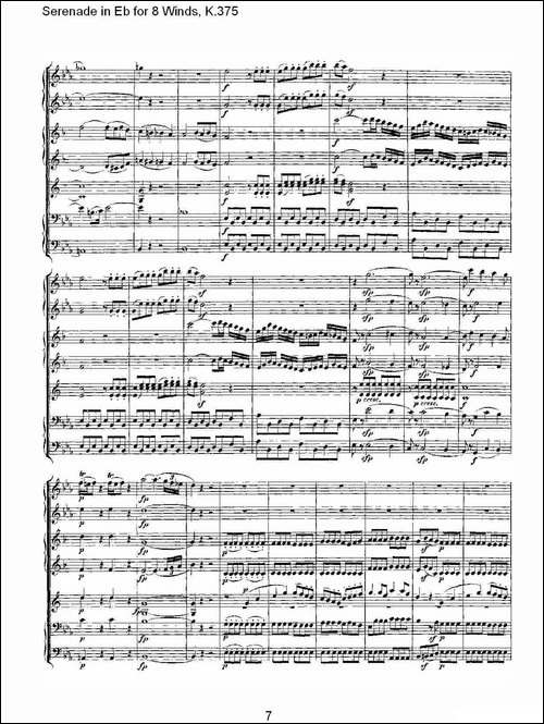 Serenade-in-Eb-for-8-Winds,-K.375-Eb调8管乐小夜曲,-K.37-其他谱