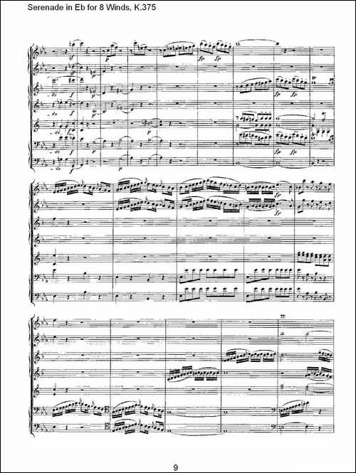 Serenade-in-Eb-for-8-Winds,-K.375-Eb调8管乐小夜曲,-K.37-其他谱