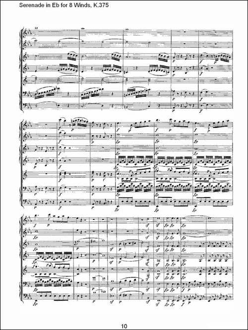 Serenade-in-Eb-for-8-Winds,-K.375-Eb调8管乐小夜曲,-K.37-其他谱