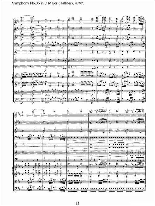 Symphony-No.35-in-D-Major,-K.385-D大调第三十五交响曲K.385-其他谱