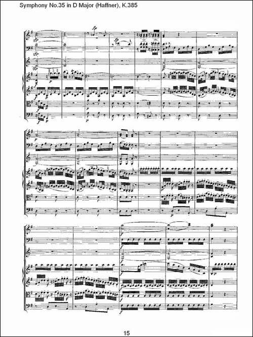 Symphony-No.35-in-D-Major,-K.385-D大调第三十五交响曲K.385-其他谱