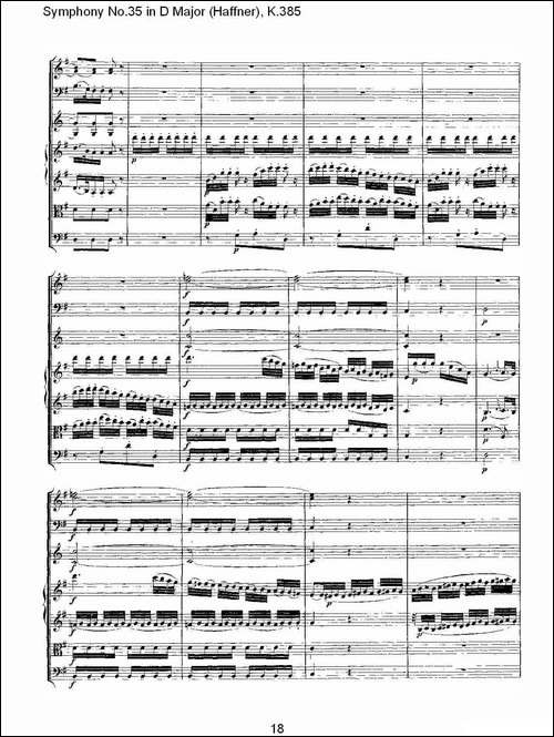 Symphony-No.35-in-D-Major,-K.385-D大调第三十五交响曲K.385-其他谱