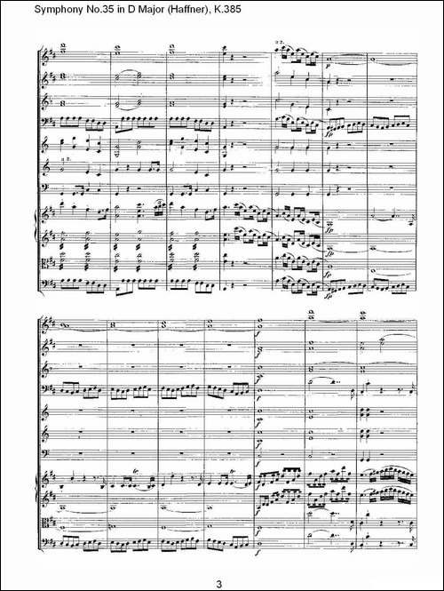Symphony-No.35-in-D-Major,-K.385-D大调第三十五交响曲K.385-其他谱