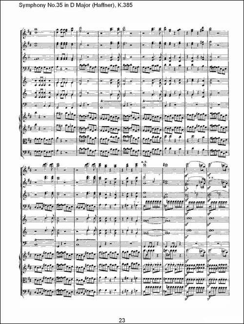 Symphony-No.35-in-D-Major,-K.385-D大调第三十五交响曲K.385-其他谱