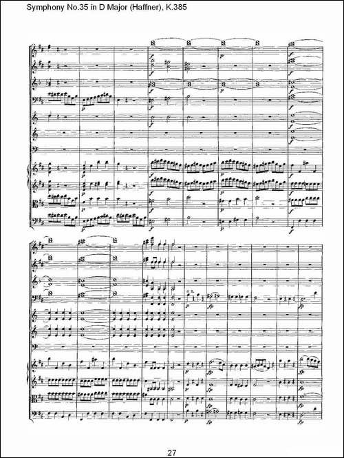 Symphony-No.35-in-D-Major,-K.385-D大调第三十五交响曲K.385-其他谱