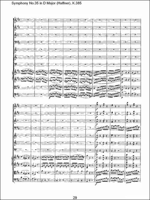 Symphony-No.35-in-D-Major,-K.385-D大调第三十五交响曲K.385-其他谱