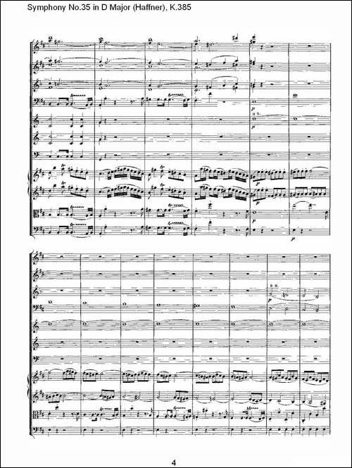 Symphony-No.35-in-D-Major,-K.385-D大调第三十五交响曲K.385-其他谱