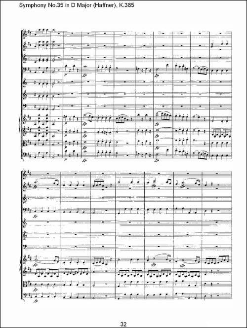 Symphony-No.35-in-D-Major,-K.385-D大调第三十五交响曲K.385-其他谱