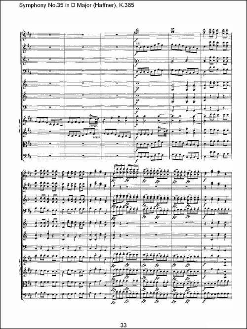 Symphony-No.35-in-D-Major,-K.385-D大调第三十五交响曲K.385-其他谱