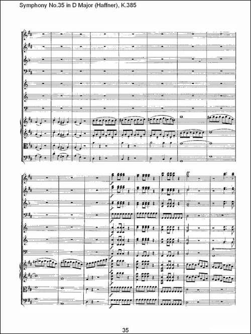 Symphony-No.35-in-D-Major,-K.385-D大调第三十五交响曲K.385-其他谱