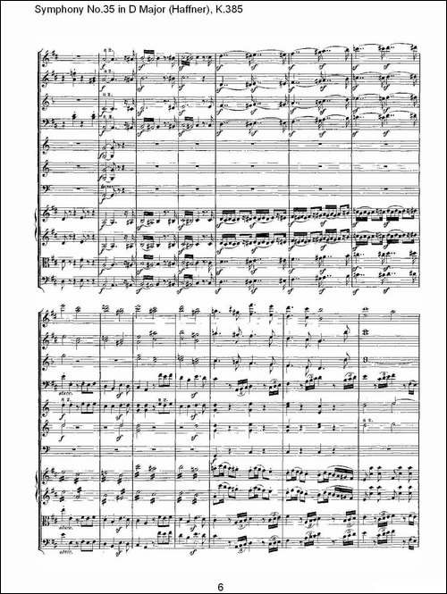 Symphony-No.35-in-D-Major,-K.385-D大调第三十五交响曲K.385-其他谱
