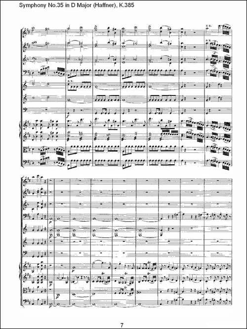 Symphony-No.35-in-D-Major,-K.385-D大调第三十五交响曲K.385-其他谱