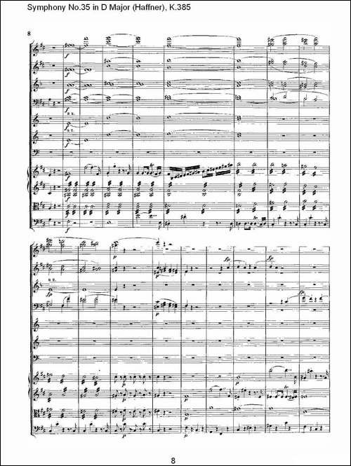 Symphony-No.35-in-D-Major,-K.385-D大调第三十五交响曲K.385-其他谱