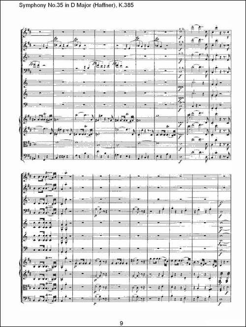 Symphony-No.35-in-D-Major,-K.385-D大调第三十五交响曲K.385-其他谱