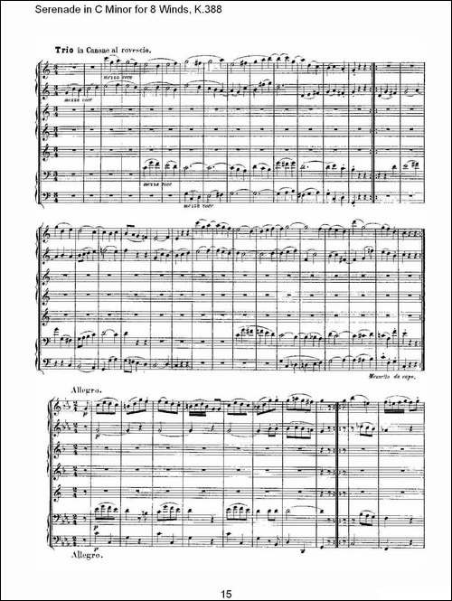 Serenade-in-C-Minor-for-8-Winds,-K.388-C大调8管乐小夜曲-其他谱