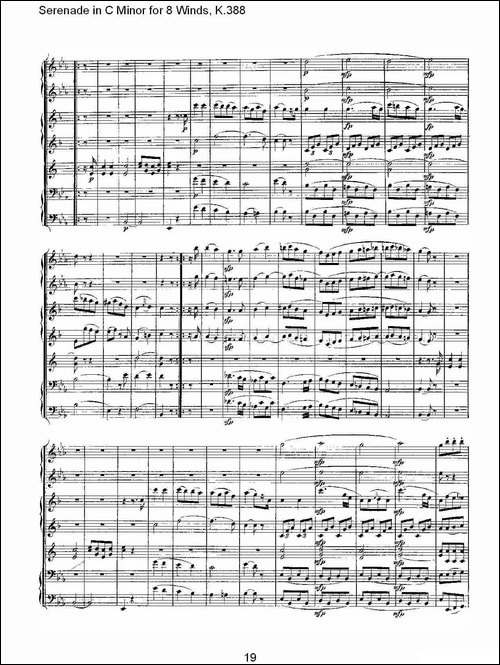 Serenade-in-C-Minor-for-8-Winds,-K.388-C大调8管乐小夜曲-其他谱