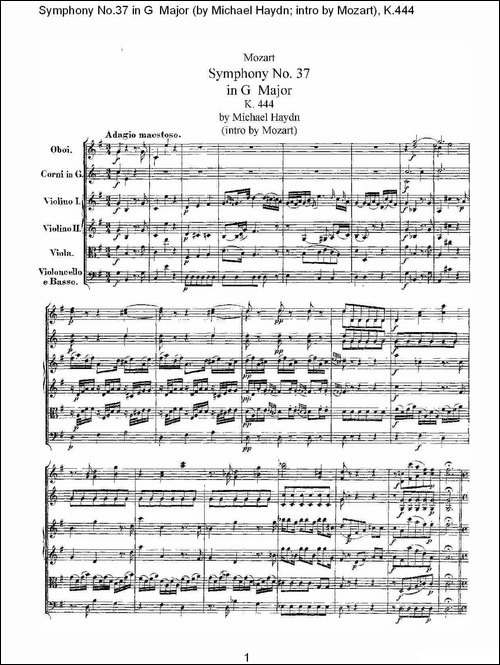 Symphony-No.37-in-G-Major-G大调第三十七交响曲K.444-其他谱