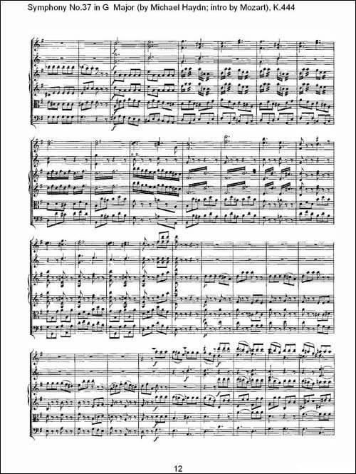 Symphony-No.37-in-G-Major-G大调第三十七交响曲K.444-其他谱