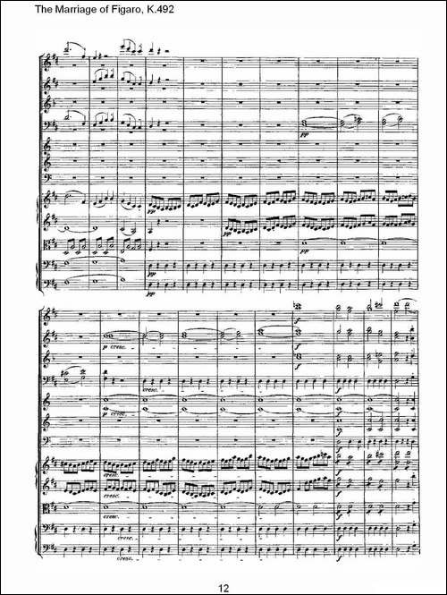 The-Marriage-of-Figaro,-K.492-其他谱