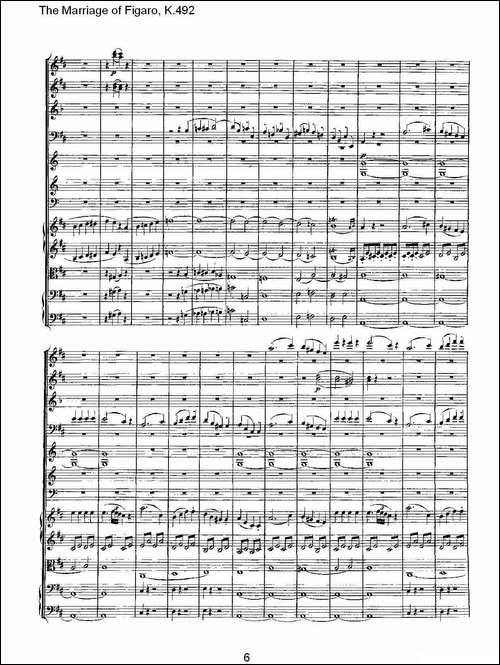 The-Marriage-of-Figaro,-K.492-其他谱