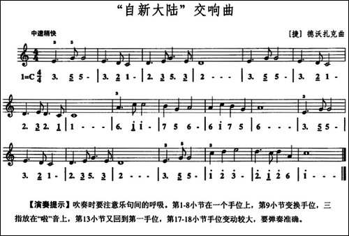 自新大陆交响曲-口风琴、线简谱混排版-其他谱