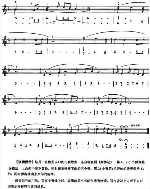 敢问路在何方-口风琴、线简谱混排版-其他谱
