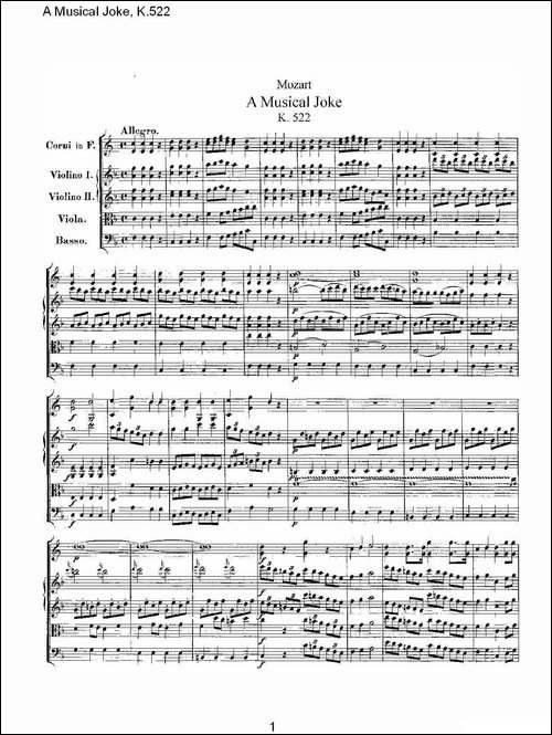 A-Musical-Joke,-K.522-其他谱