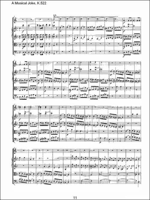 A-Musical-Joke,-K.522-其他谱
