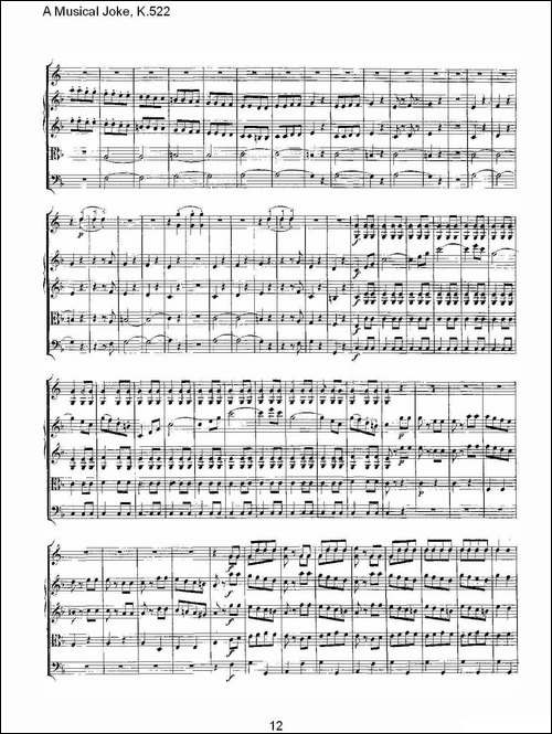 A-Musical-Joke,-K.522-其他谱