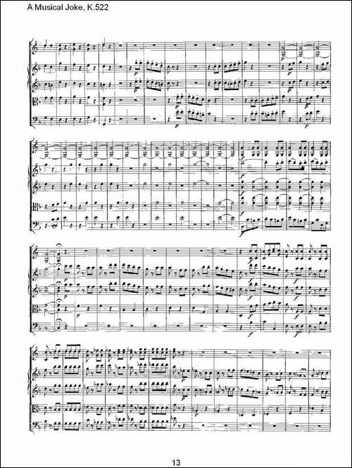 A-Musical-Joke,-K.522-其他谱