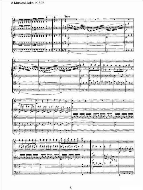 A-Musical-Joke,-K.522-其他谱
