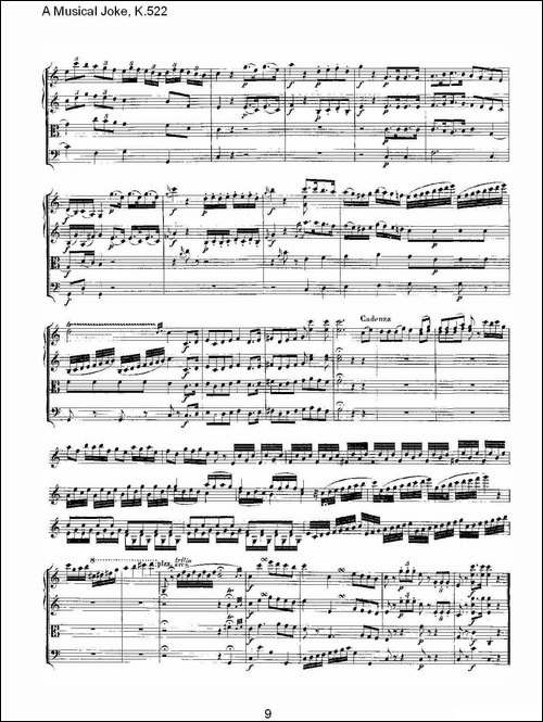 A-Musical-Joke,-K.522-其他谱