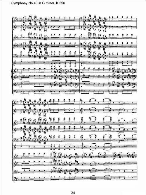 G小调第四十交响曲K.550-一-其他谱