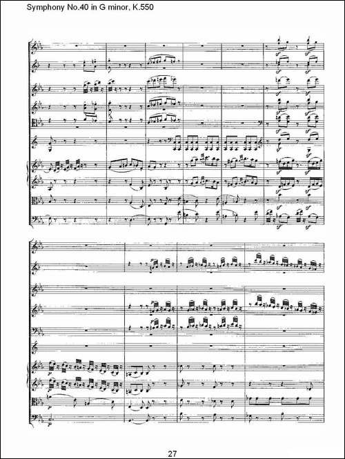 G小调第四十交响曲K.550-一-其他谱