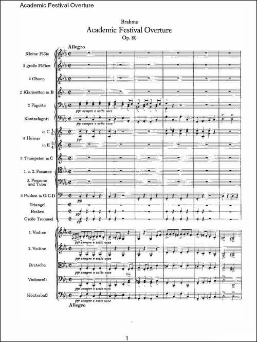 Academic-Festival-Overture-其他谱
