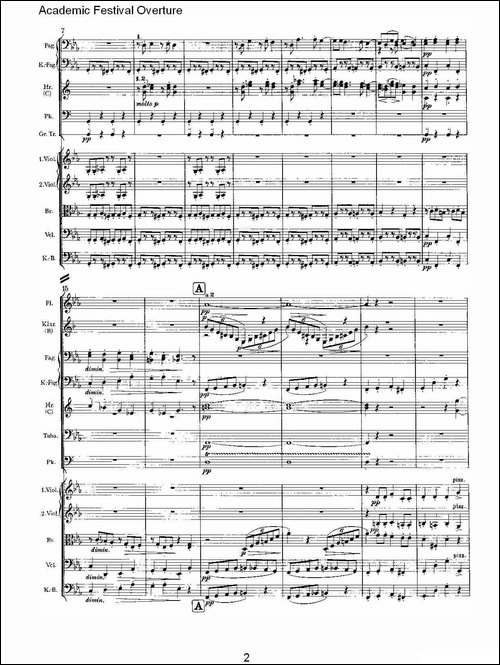 Academic-Festival-Overture-其他谱