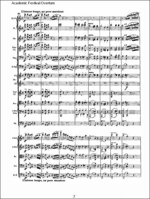 Academic-Festival-Overture-其他谱