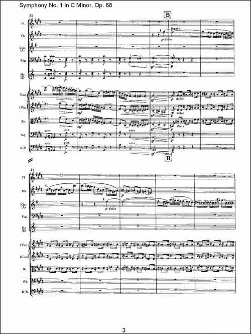 C小调第一交响曲,-Op.68-第二乐章-其他谱