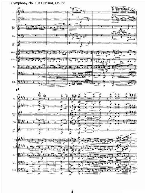 C小调第一交响曲,-Op.68-第二乐章-其他谱