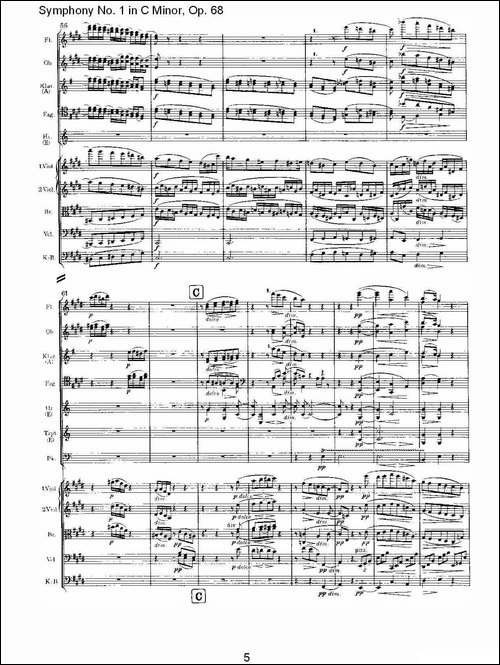 C小调第一交响曲,-Op.68-第二乐章-其他谱