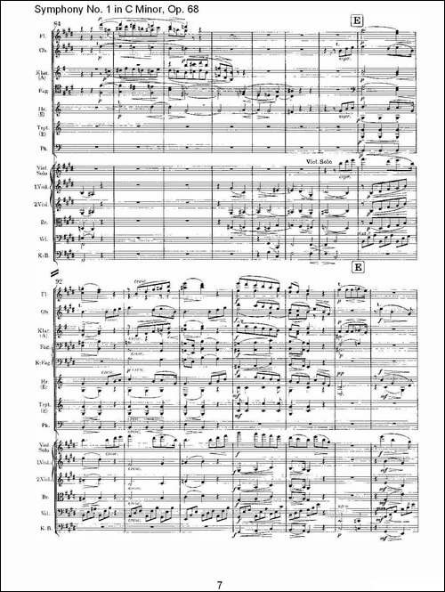 C小调第一交响曲,-Op.68-第二乐章-其他谱