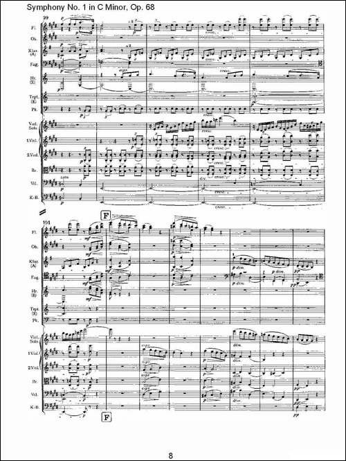 C小调第一交响曲,-Op.68-第二乐章-其他谱